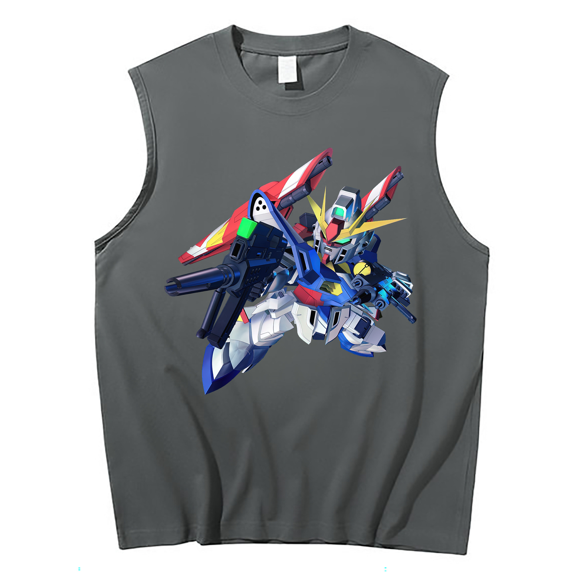 （画像用） 機動戦士ガンダム Mobile Suit Gundam コットン100％タンクトップ（フロントプリント）